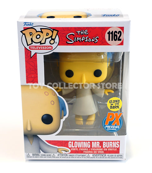 Glowing Mr Burns 1162 Glows in the Dark PX Preview Exclusive The Simpsons